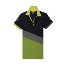 Combinação verde amarelo e preto polo